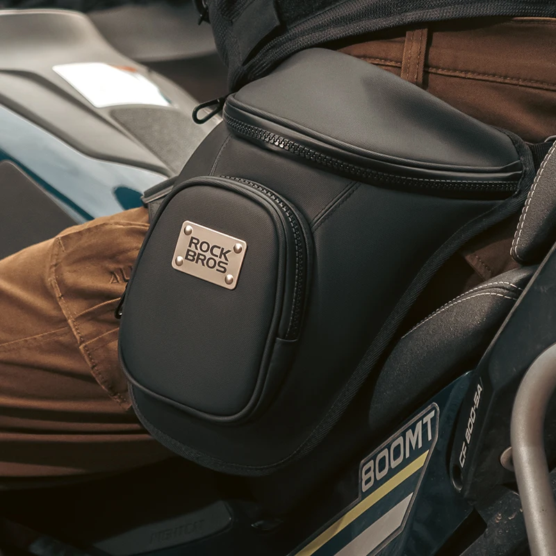 ROCKBROS Waist Leg Bag Motorcycle Bicycle Riding Phone Purse Waterproof Leggings Thigh Unisex Bag Adjustable Belt Fanny Pack