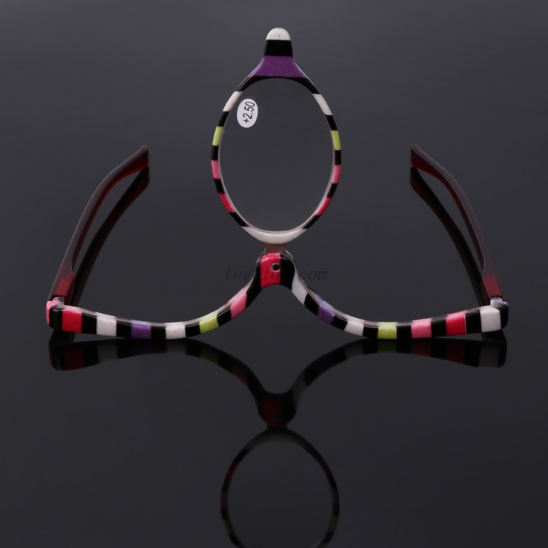Magnifying Glasses Makeup Cosmetic Reading Glass Folding Eyeglasses +1.0~+4.0 #J