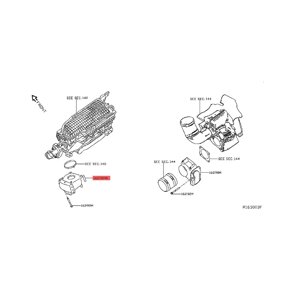 Car Throttle Body 16119-1LA0D for Nissan PATROL Y62 Infiniti QX56 QX60 QX80 2010-2018 Throttle Tube Valve 16119-3JA0B