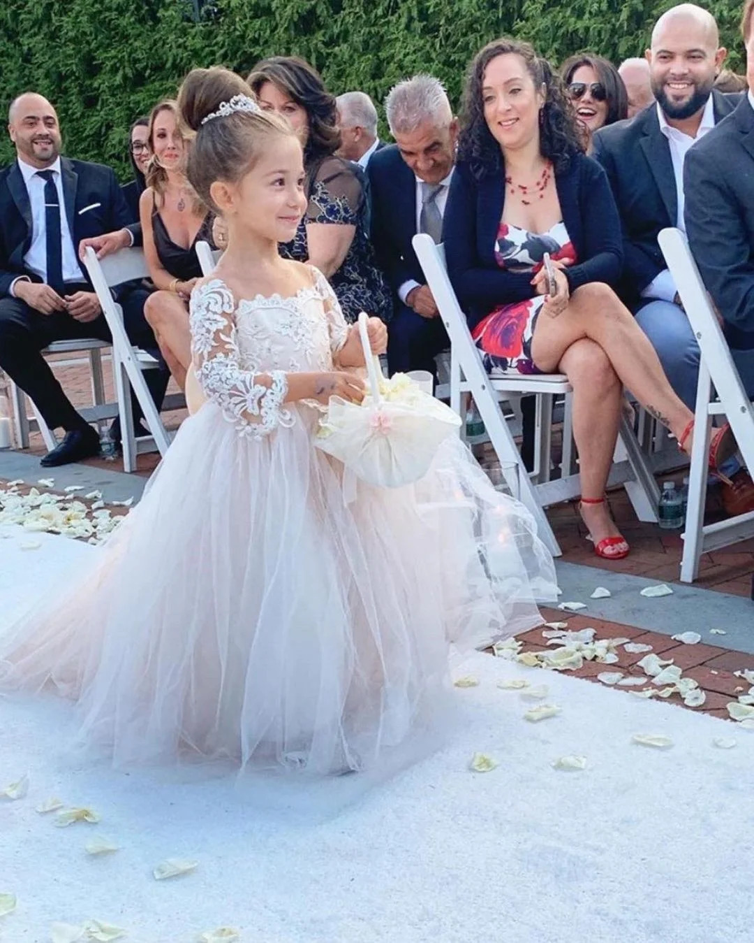 FATAPAESE 214 Years Lace Tulle Flower Girls Dress Princess for Kid Child Wedding Party Juniorbridesmaid Maxi Ball Gown Evening 240618
