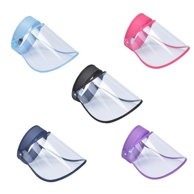 Men and Women Antivirus Transparent Mask Empty Top Hat Protective Cap Anti-droplet Saliva Hair Ring