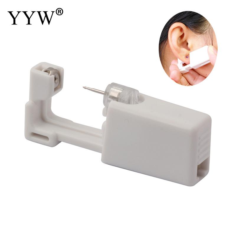 1 Pcs Unisex Drilling Ear Piercing Tragus Cartilage Helix Nose Navel Body Piercings Plastic Earring Jewelry Tools Kit