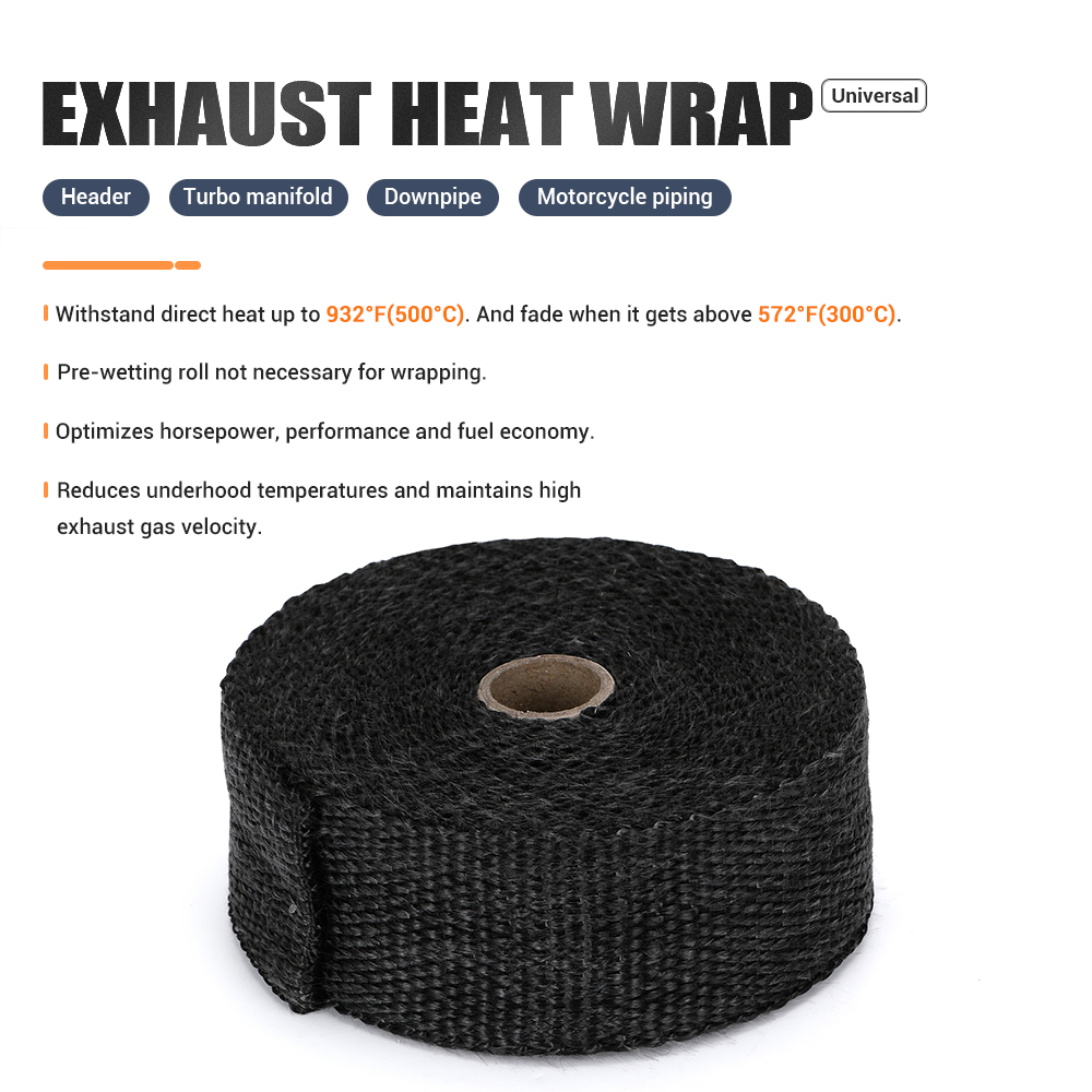 WLR - 2" *10meter Thermal Wrap,exhaust insulating wrap ,header wrap ,exhaust pipe wrap + 4 pcs Ties WLR1810