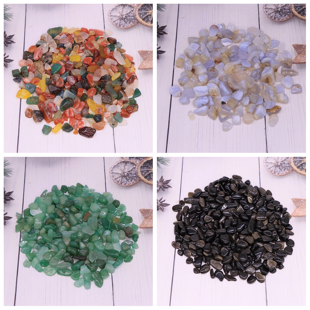 Natural Colorful Stone Gravel Minerals Quartz Healing Crystal For Jewelry Making Bulk Tumbled Gemstone Home Aquarium Decoration