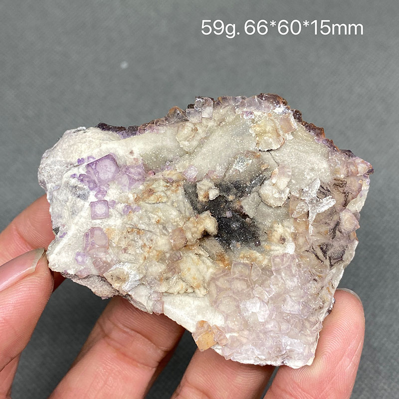 100% Natural purple stepped fluorite cluster mineral specimens Gem level Stones and crystals