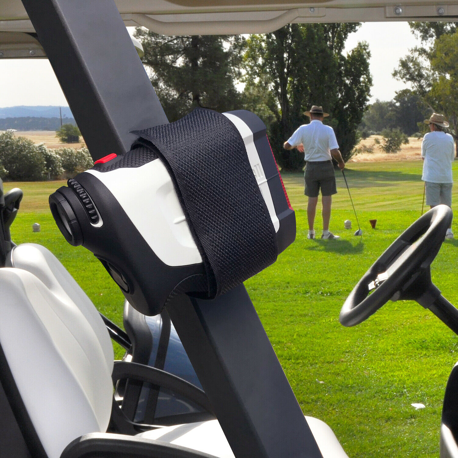 SPORTLINK Golf Rangefinder Magnetic Holder Wrap Mount Strap Adjustable For Golf Cart Railing Bar Frame Range Finder Accessories