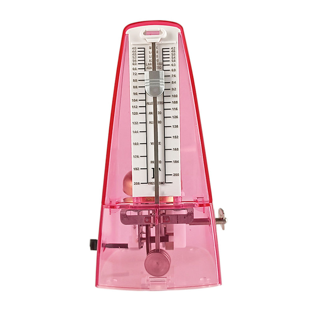 Mechanical Metronome Tower Type No Batteries Required Visual Sense of Tempo Perfect for Guitar Bass Violin Piano Wooden Color