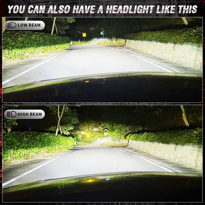 Bi LED H4 Projector Lens 300000LM Mini Car Bulb 600W Canbus Auto Motorcycle Turbo Lamps Dual High Low Beam 12V 24V 32V Plug&play