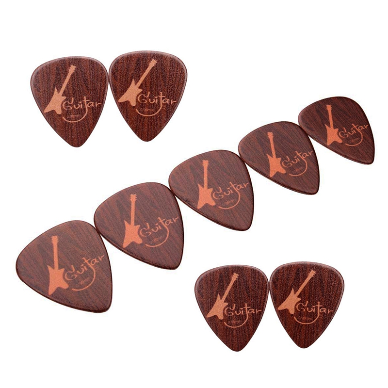 15Pcs Wood Grain Guitar Picks Retro Picks For Acoustic And Electric Guitar, Ukulele, Mandolin And Banjo