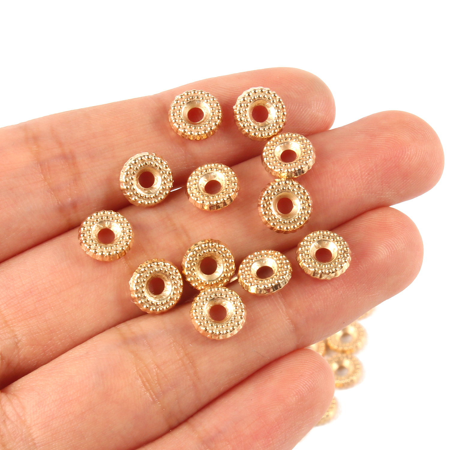 500/300pcs Acrylic Daisy Spacer Beads Circle CCB Seed Spacer Loose Beads For Jewelry Making DIY Bracelet Necklaces Accessories