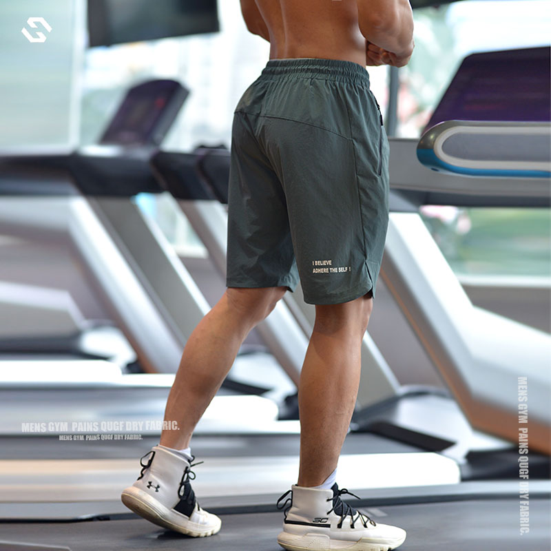 Shorts Men Running Quick Dry Workout Bodybuilding Gym Shorts Sports Jogging 2023 Summer Zip Pocket Tennis Training Short pants