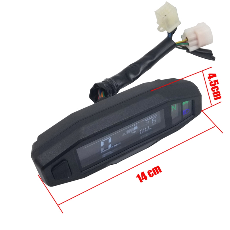 Motorcycle Speedometer Instrument Odometer Tachometer Dashboard Oil Gauge LCD Digital Dash Indicator For Russian KR200 KR 200