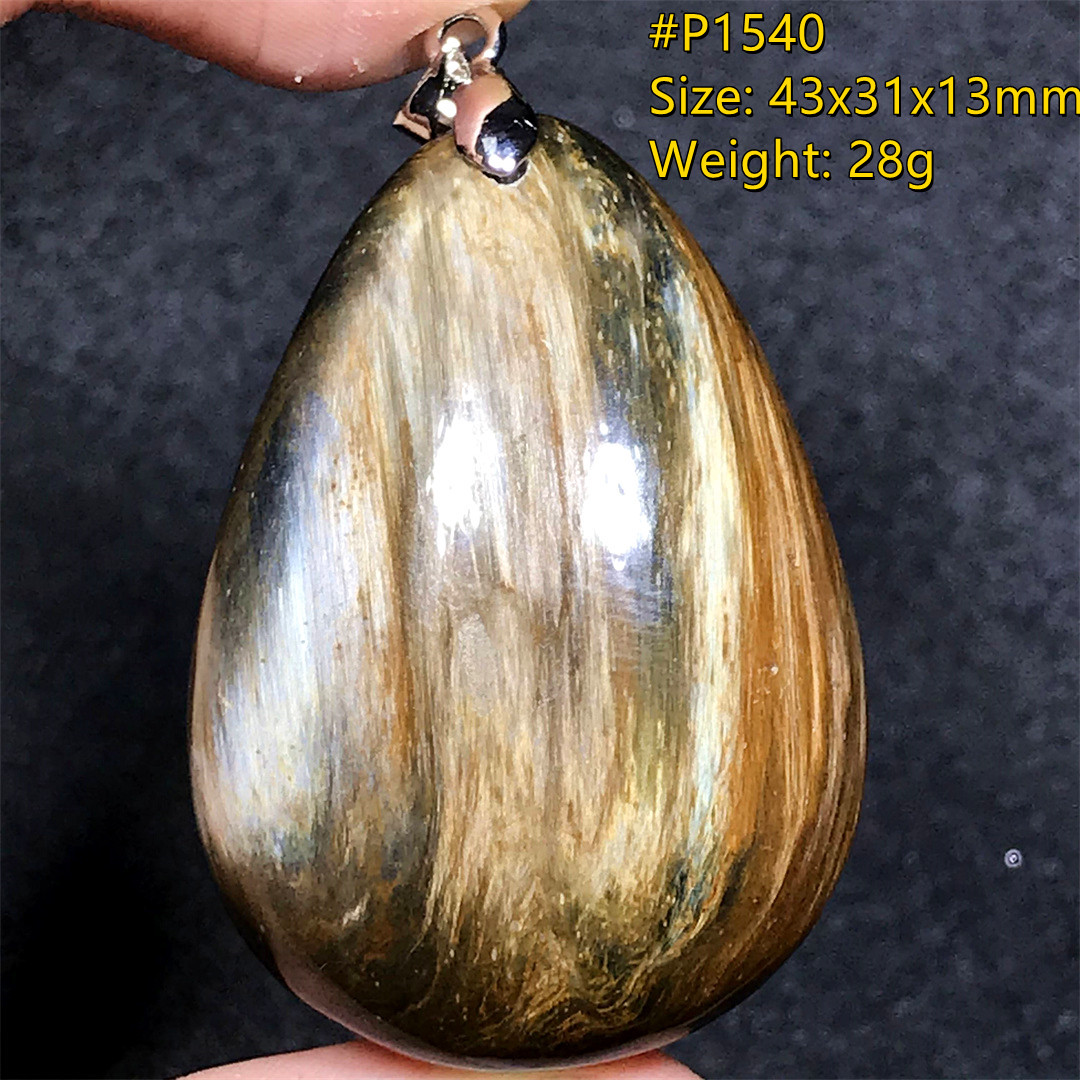 Top Natural Blue Pietersite Pendant Jewelry For Women Lady Men Healing Luck Crystal Beads Silver Namibia Energy Stone AAAAA