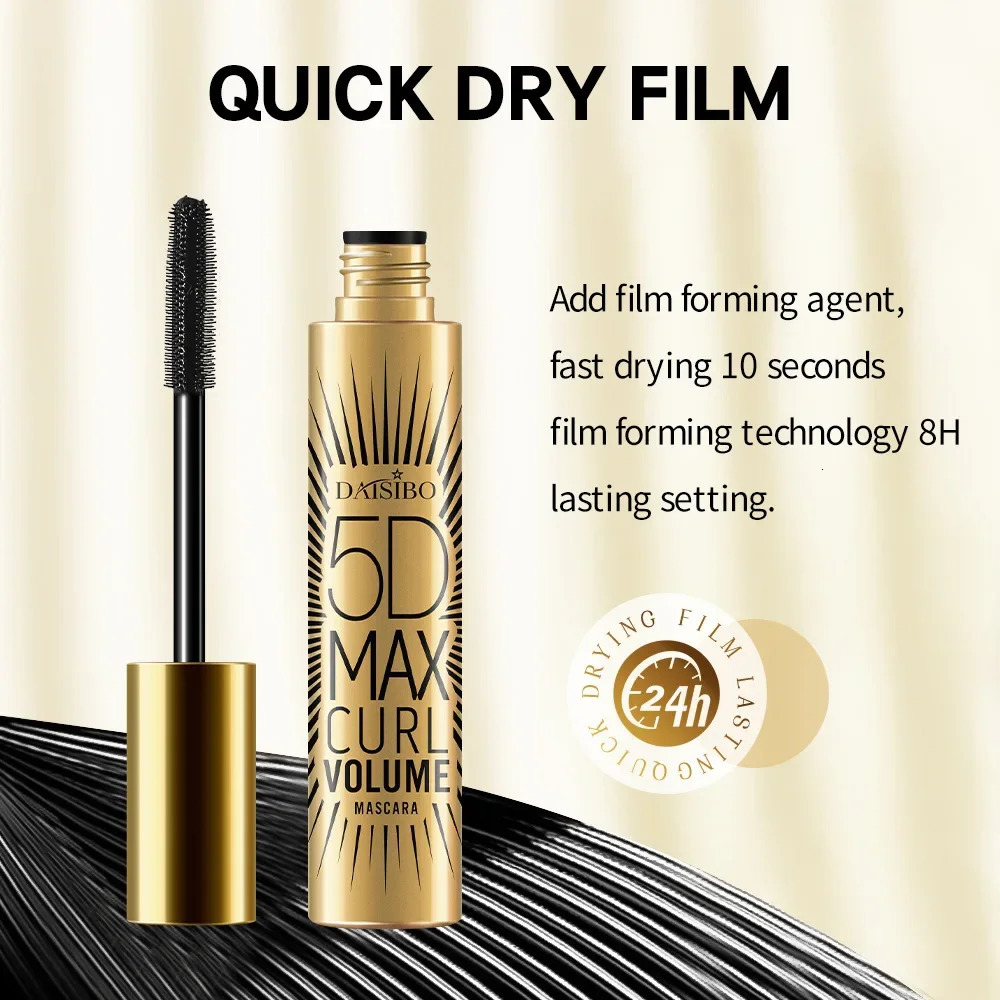 Black Fiber Lash Volume Mascara Lightweight Waterproof 5d Cream Non-smudge Eyelash Extension Make-up Tools Cosmetics 240621