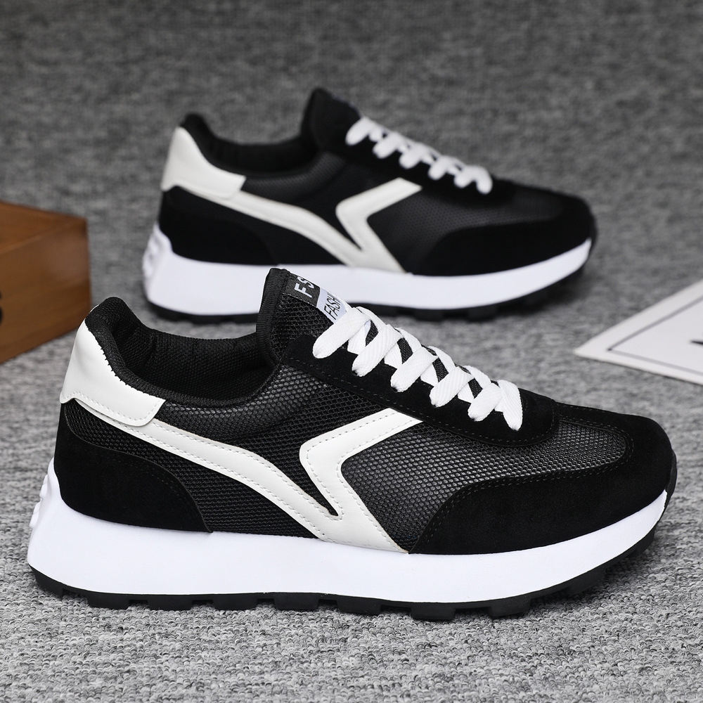 2024 new lightweight retro casual shoes breathable fashion versatile summer sports grey