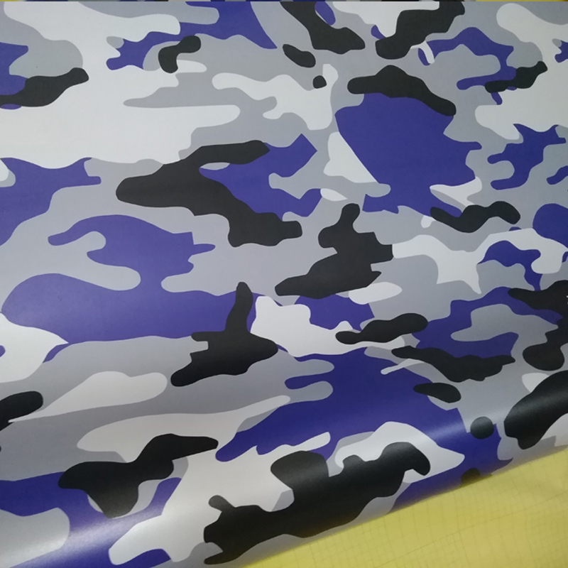 Black White Blue Camo Vinyl Film Camouflage Car Wrap Film For Car Sticker Bike Console Computer Laptop Skin Scooter Motorcycle