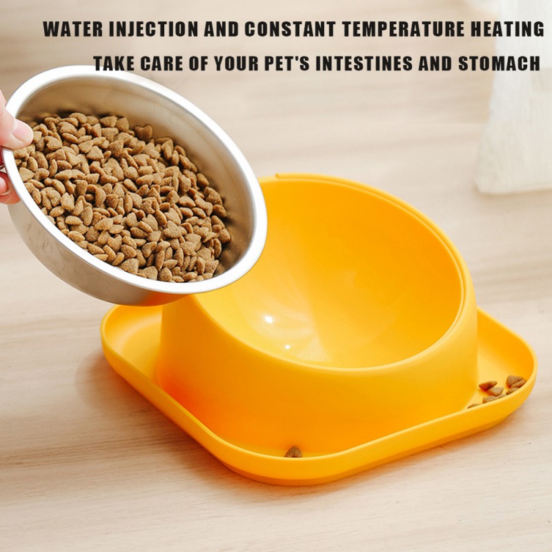 Antislip Dog Cat Bowl With PP Stand Stainless Steel Bowl Durable Non-spill Water Food Feeder Pet Feeding Drinking Bowls Dogs Cat