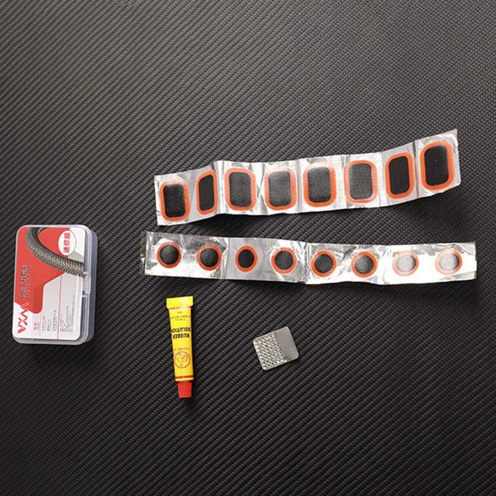 Tire Repair Kit Bike Supplies Compact Portable Bike Tube Tire Repair Tool Set for Motorcycle Bicycle Puncture Repair Universal