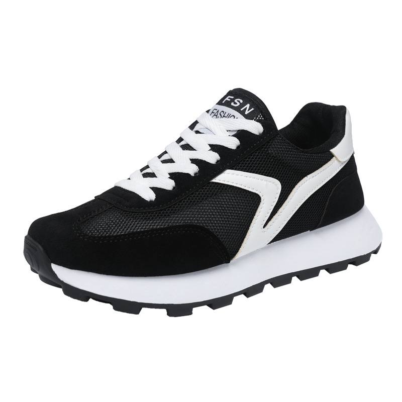 2024 new lightweight retro casual shoes breathable fashion versatile summer sports grey