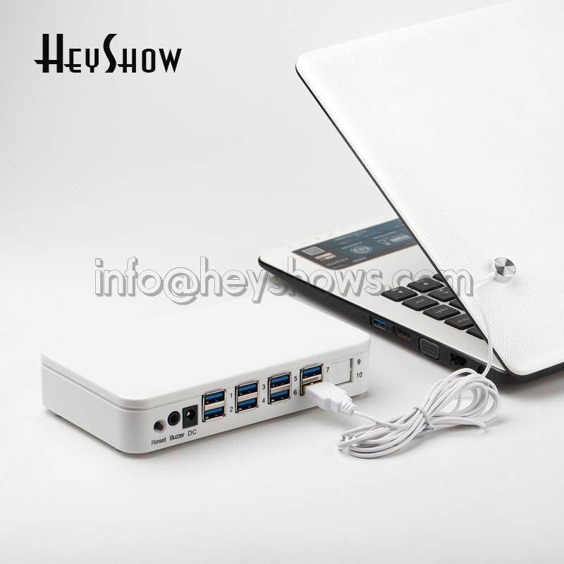 Phone Security Burglar Alarm System, 8 Ports in 1, Tablet, Host Display Holder, Clear Acrylic Stand, Remote Control