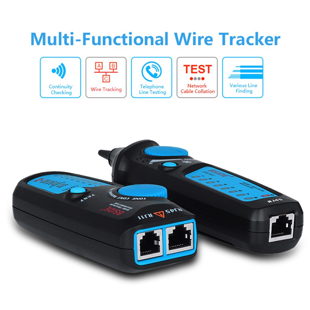 BSIDE Network Cable Tracker Detecteur FWT81 RJ11/45 Lan Ethernet Phone Wire Tester Finder Telecom Tool Electrified Work 48V