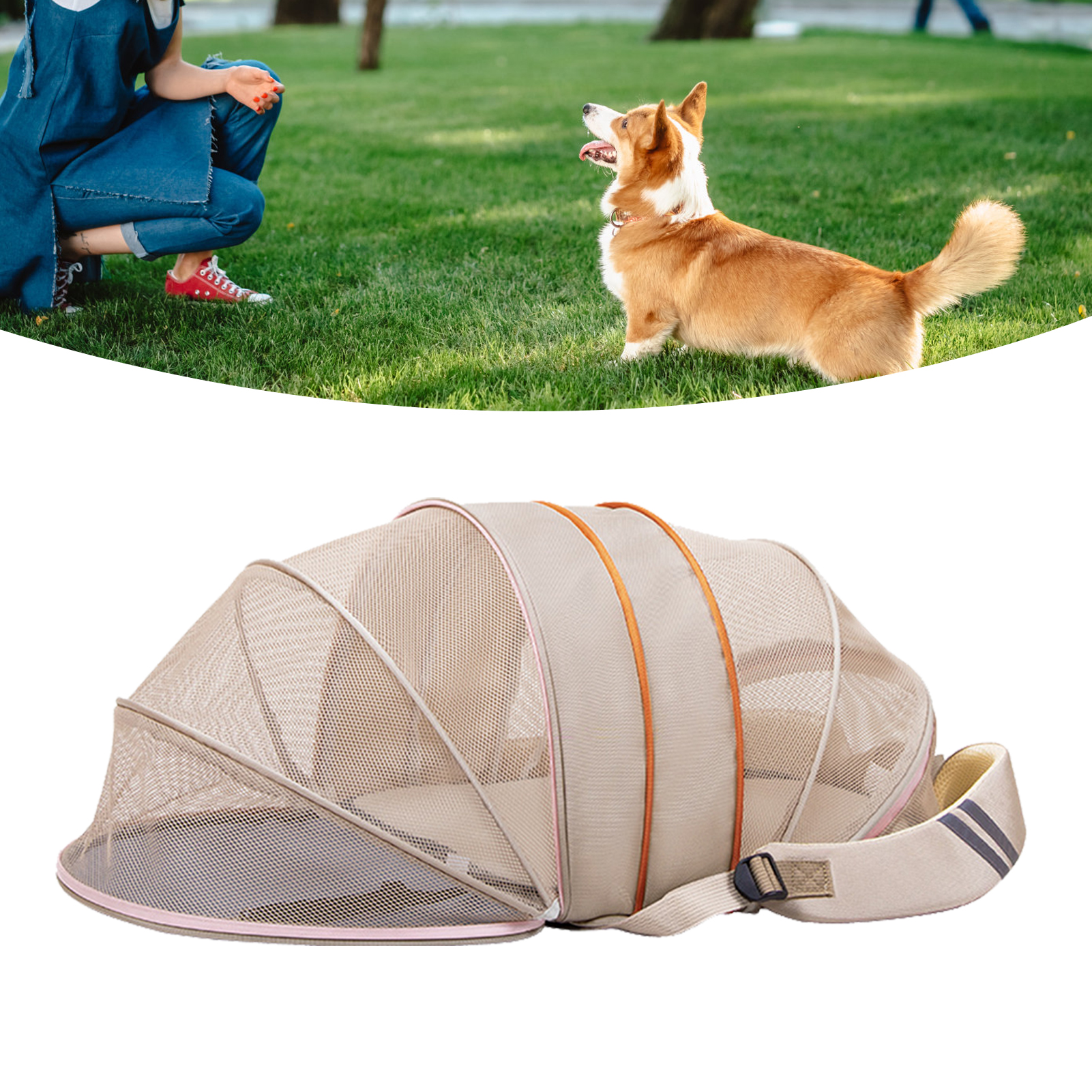 Cat Pet Breathable Carrying Backpack Dual Use Expandable Dog Bag House For Small Medium Sized Pet Black