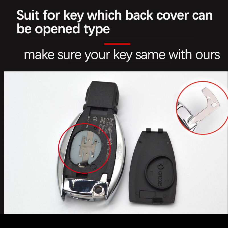 BZTOPKEYS Remote car key fob 315/434Mhz for Mercedes Benz NEC BGA BE W202 W203 W204 W210 W220 smart semi-key less