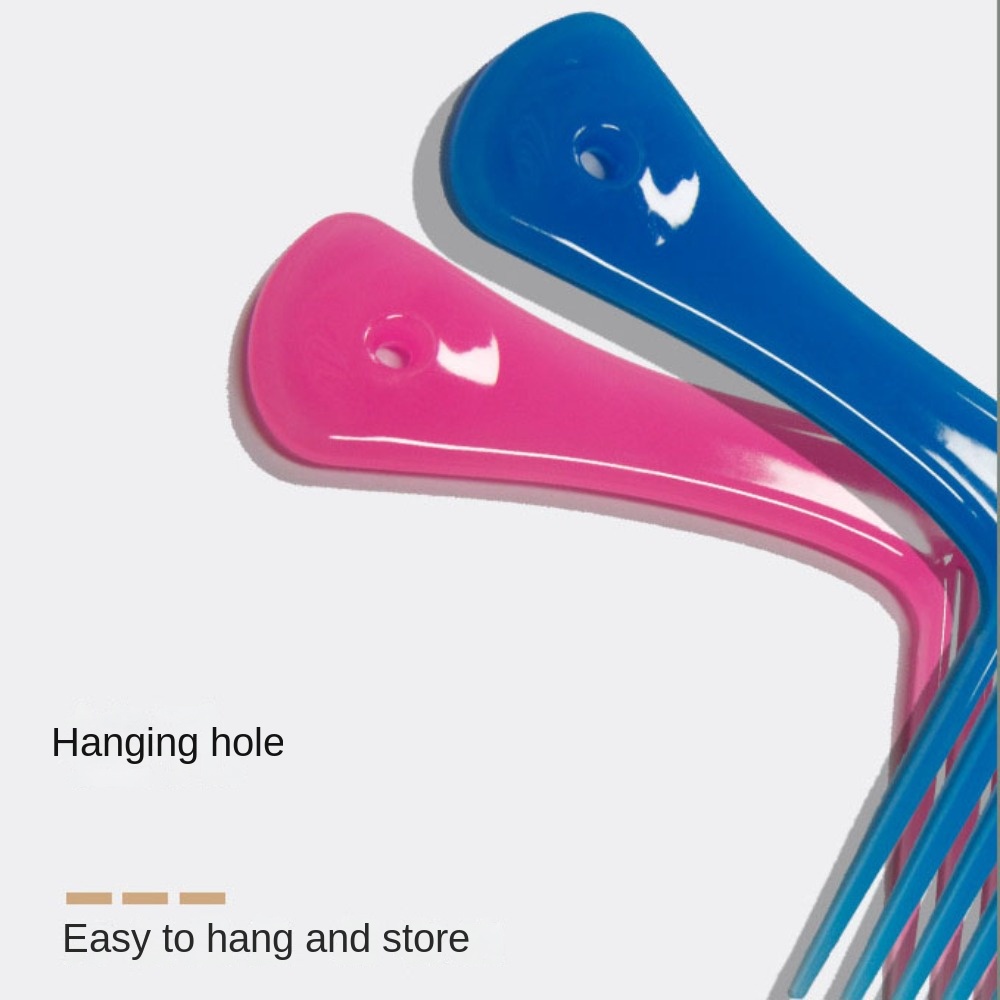 PP Hairdressing Comb New with Hanging Holes Comfortable Grip Axe Comb Round Comb Teeth Wide Toothed Comb Women/Men