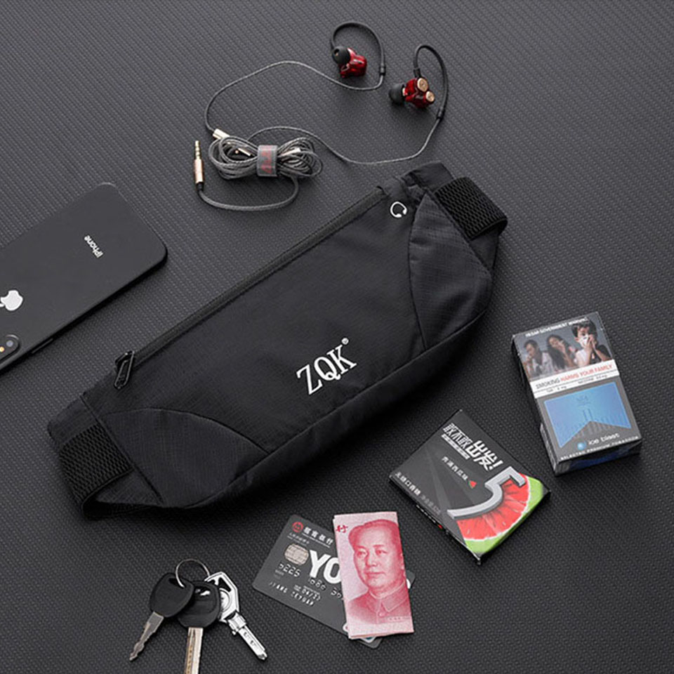 Waist Bag Waterproof Waist Bum Bag Running Jogging Belt Pouch Zip Fanny Pack Sport Runner Crossbody Bags Men And Women