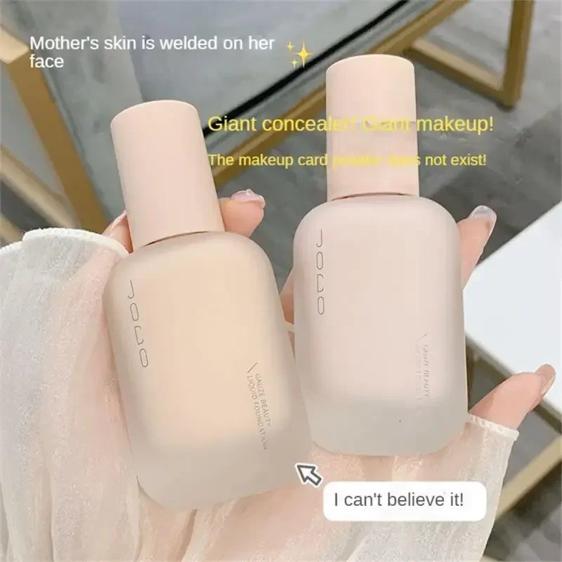1PC Liquid Foundation Full Concealer Waterproof Base Brighten Cover Dark Circles Matte Face Foundation Makeup Cosmetic 240625