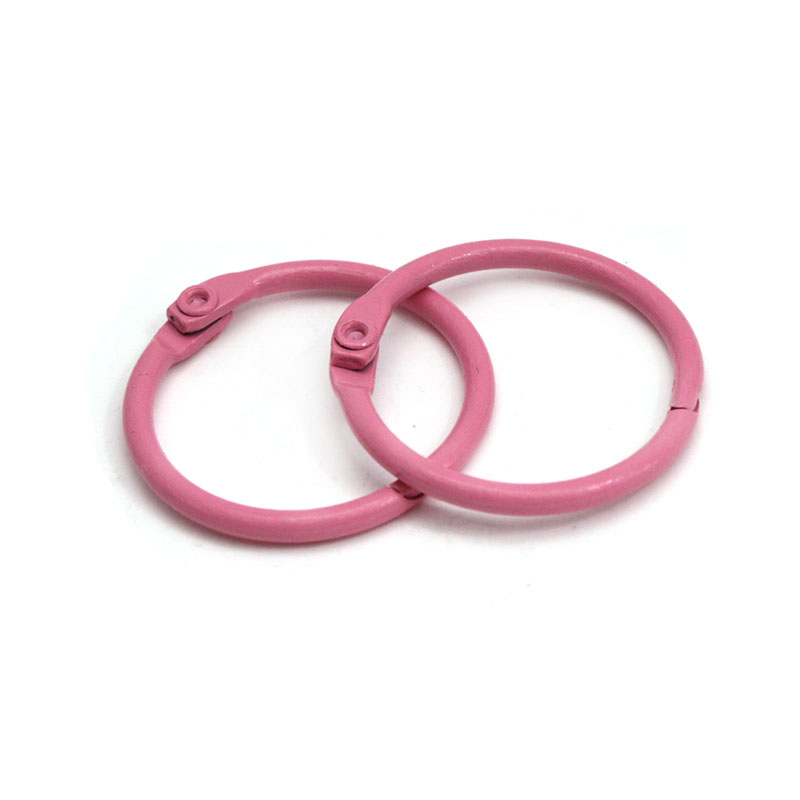 10-20Pcs/Pack Colorful Metal Alloy Card Key Ring Key Binder Jump Ring DIY O Shape Keychain For Jewelry Making DIY Accessories