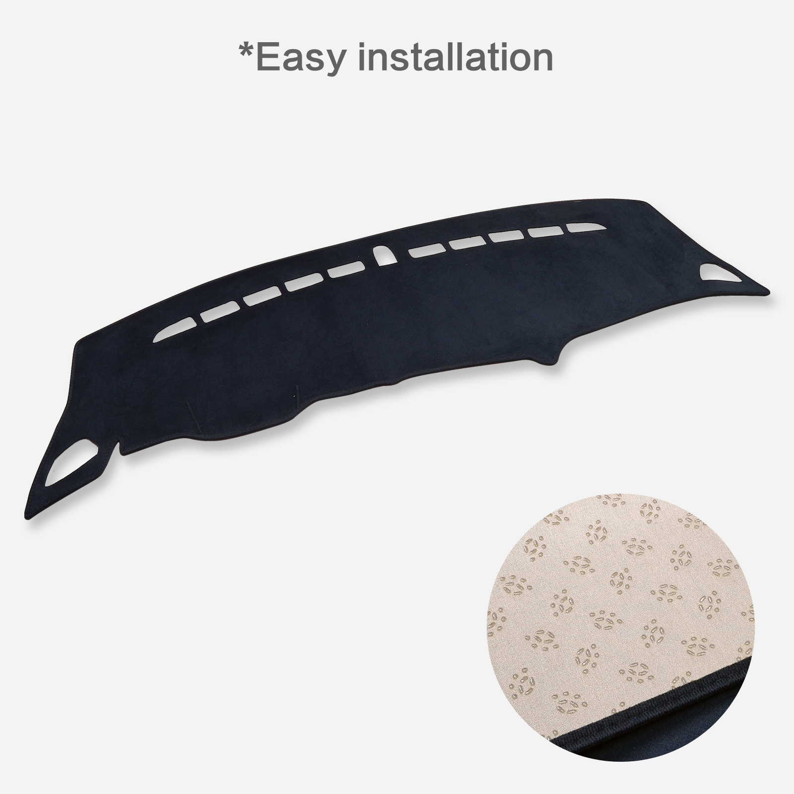 Smabee Dash Mat Dashmat for Peugeot 2008 e-2008 208 e-208 2019-2024 Anti-Slip Pad Dashboard Cover Protective Carpet Accessories