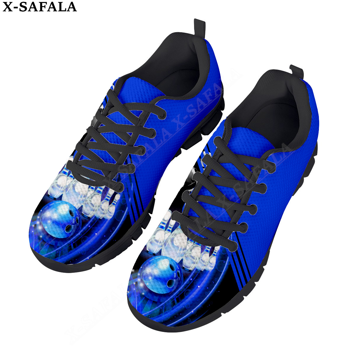 Bowling Player Club Print Men's Casual Basic Daily Shoes Breathable Lightweiht Mesh Lace Up Sneakers Men Woman Sport Shoes-6