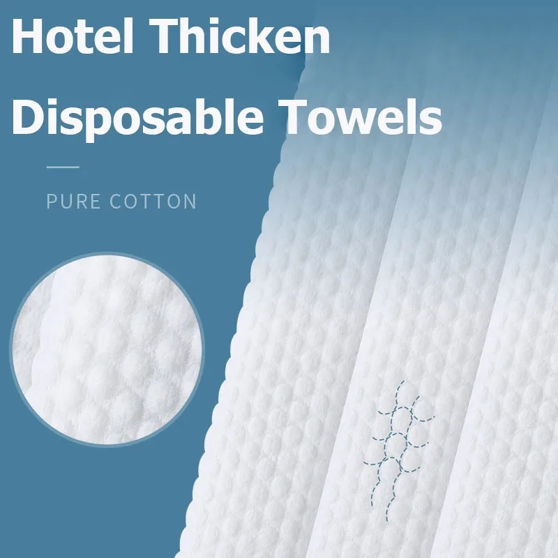 100pcs Disposable Thick 100% Plant Fiber Face Towel Make Up Soft Removing Wipes Dry Cleanser Towelettes for Skin Care