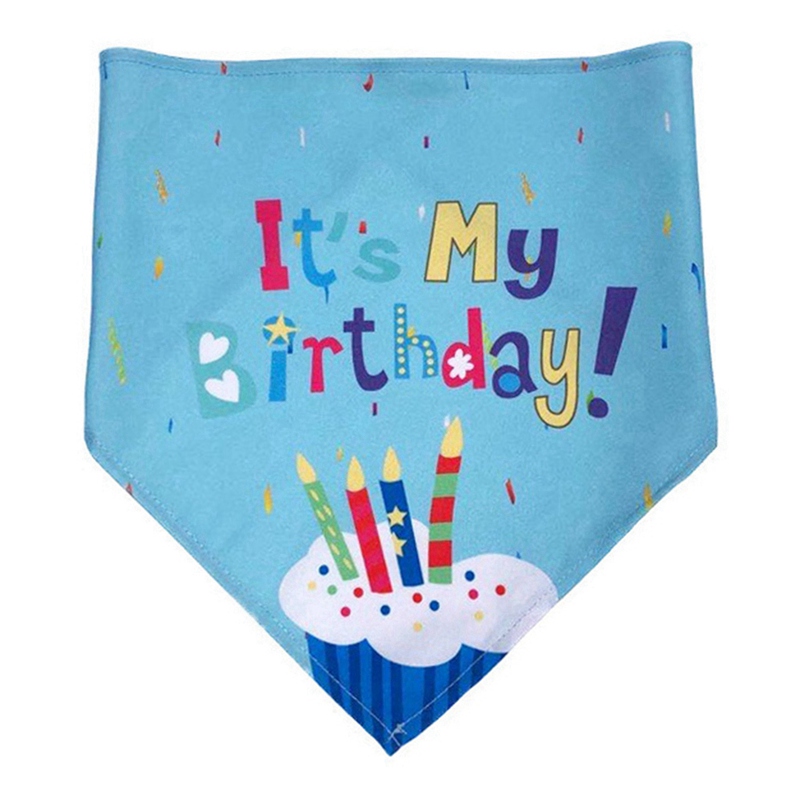 1pc Adorable Dog Cat Puppy Birthday Hat & Bandana Set Cat Small Dog Party Accessories Pet Birthday Supplies for Doggies Kittens