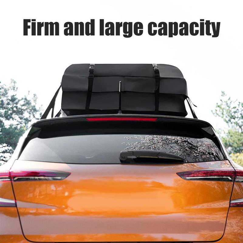420D Waterproof Car Roof Cargo Bag With Roof Mat Large Capacity Luggage Carrier Scratch Resistant Storage Bag For Car SUV Truck