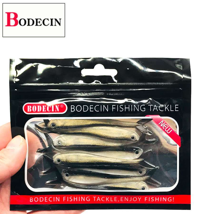 Easy Shiner Wobbler For Pike Tackle Fishing Lure Tail Jig Head Artificial Bait Soft Rubber Worms Carp Drop Shot Swimbait 10pcs