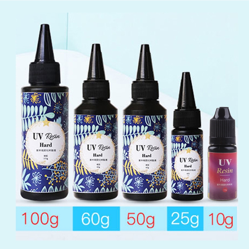 Clear UV Resin Hard Type Ultraviolet Solar Quick Curing Epoxy Resin Glue for Casting & Coating Molds Jewelry Pendants