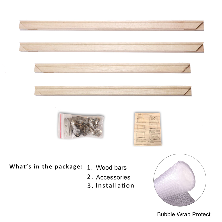 Wooden Picture 30x40 40x60 50x70cm Natural Wood Wall Frame Stretcher Oil Diamond Painting Photo Frames Living Room Decor H260306