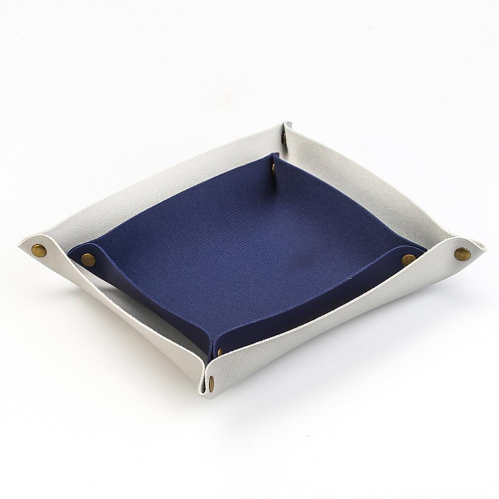 Key Plate Waterproof High Quality Chic Faux Leather Desktop Storage Tray
