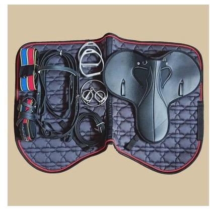 Horse equipment, morning exercise saddle, thickened racing saddle, harness, saddle, integrated saddle 3 colors