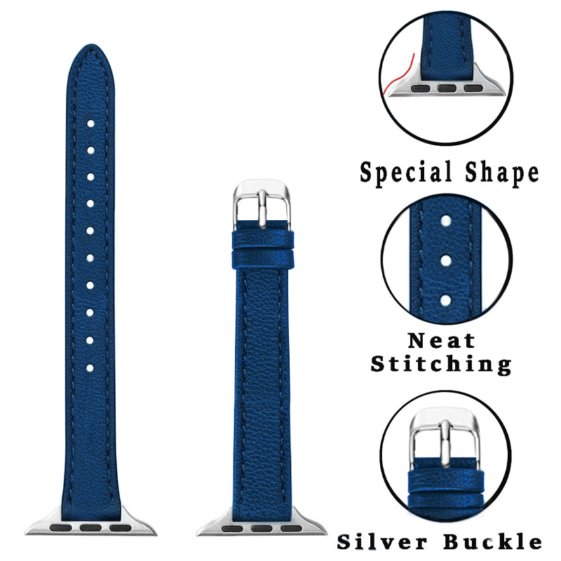 High Quality Leather Loop Bracelet Belt Band for Apple Watch 7 6 SE 5 4 42MM 38MM 44MM 40MM Strap for iWatch 41mm 45mm Wristband