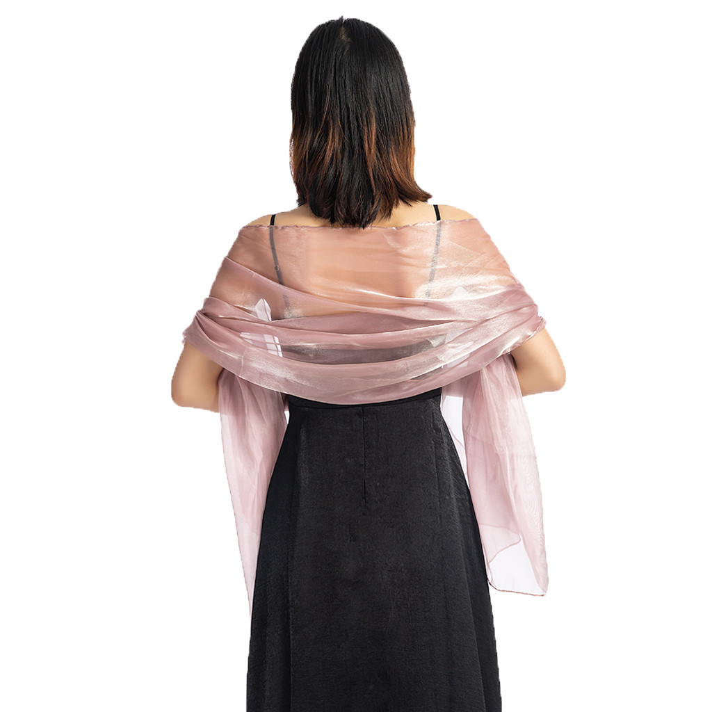 Shrugs And Boleros For Women Scarf Shawls For Dresses Evening Party Wrap Wedding Bridal Bolero Satin Pure Color Cape Bolero#25