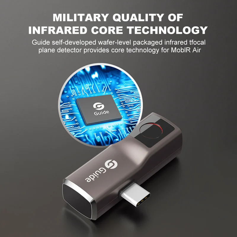 Guide Mobir Air Thermal Imaging Night Camera for Android Phone Type C IOS IPhone Infrared Imager Repair Industrial Inspection