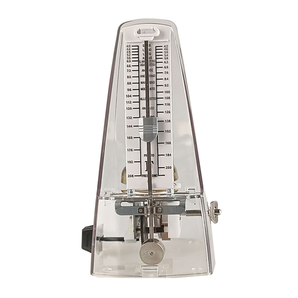 Mechanical Metronome Tower Type No Batteries Required Visual Sense of Tempo Perfect for Guitar Bass Violin Piano Wooden Color
