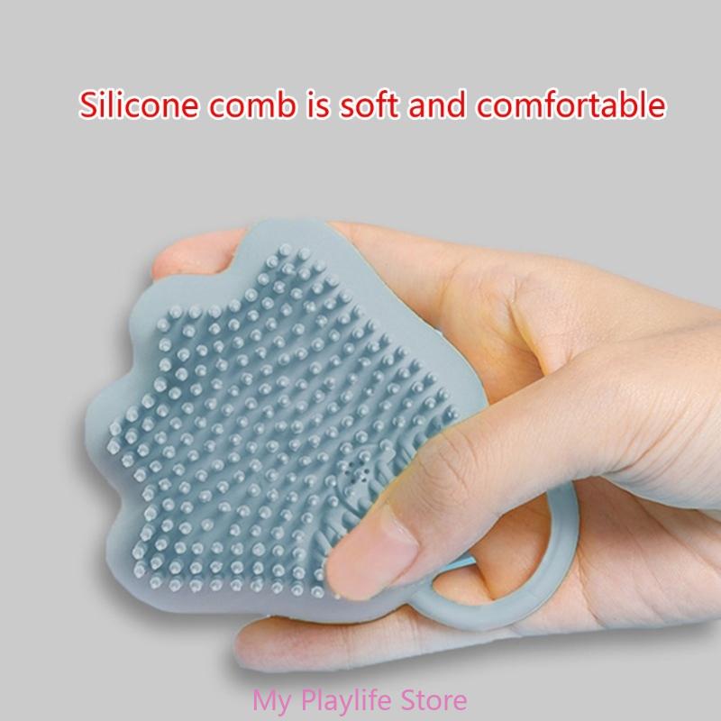 Silicone Pet Bath Brush Dog SPA Massage Comb Dogs Cats Shower Hair Grooming Comb Dog Cleaning Brush Pet Supplies