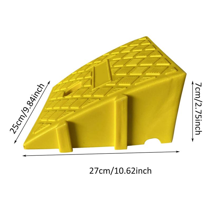 Car Curb Ramp Heavy Duty PVC Curb Ramp Portable Lightweight Threshold Ramp for Driveway Loading Dock Sidewalk Car Accessories