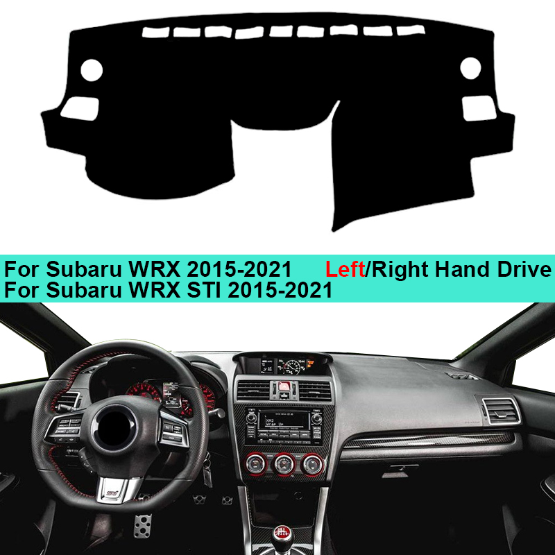 Car Dashboard Cover Dash Mat Carpet Cape For Subaru WRX 2015-2021 Auto Sun Shade Pad Subaru WRX STI 2015-2021