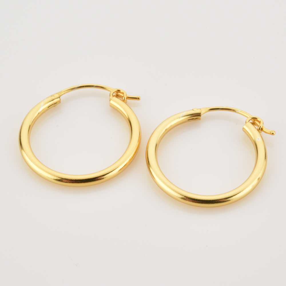 ANDYWEN 925 Sterling Silver Gold 9.5mm 12.5mm 14.5mm 17.5mm Hollow Hoops Earring Women Size Huggies Piercing Pendientes Clips
