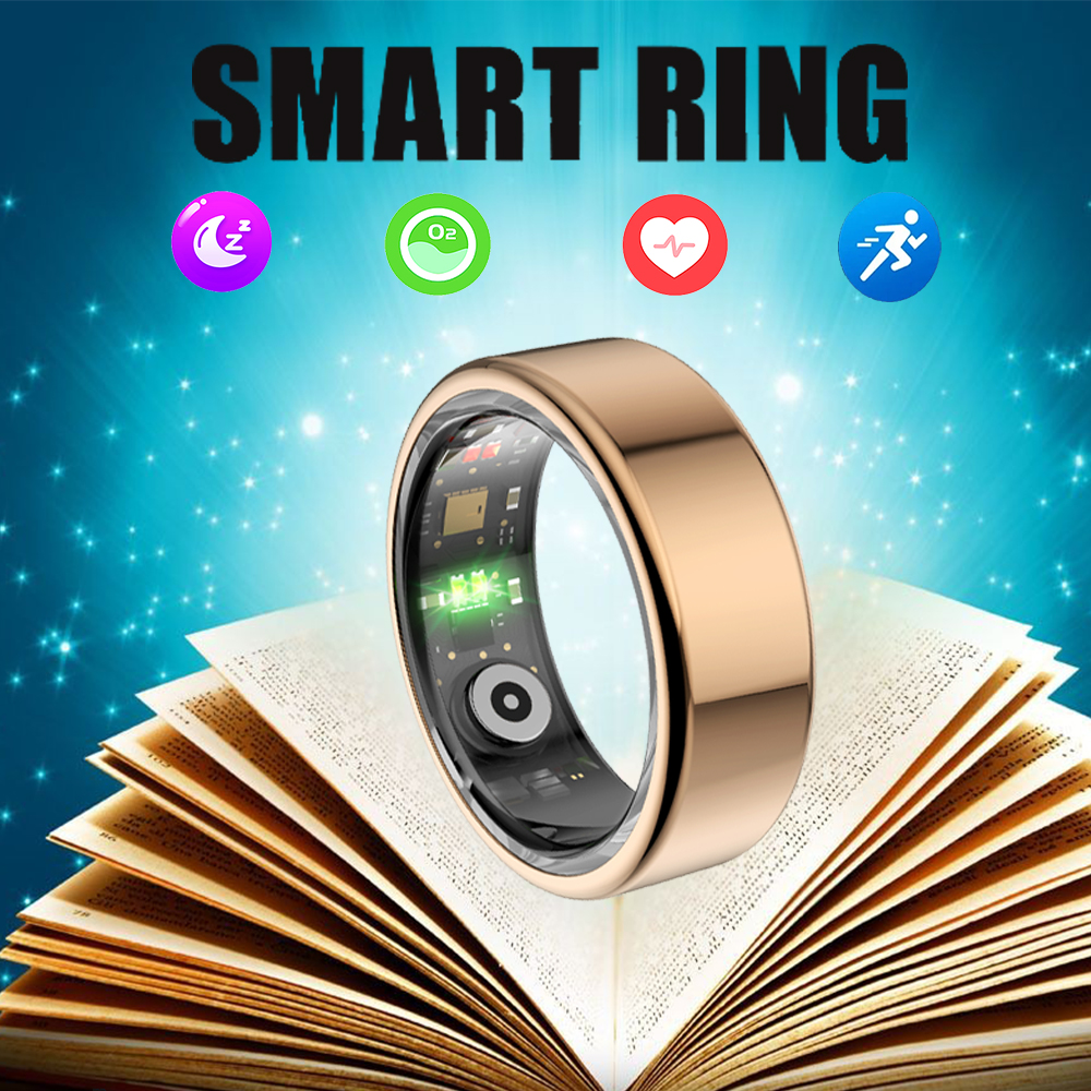 Smart ring can detect fitness, sleep, exercise, blood oxygen, waterproof gift ring for men and women, iOS Android
